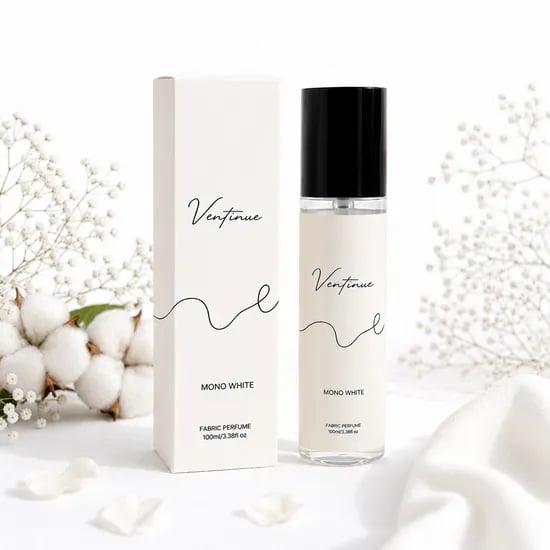 벤티뉴 휴대용 섬유탈취제 패브릭 섬유향수 룸스프레이 퍼퓸 모노화이트, 100ml, 4개