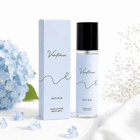 벤티뉴 휴대용 섬유탈취제 패브릭 섬유향수 룸스프레이 퍼퓸 미스티블루, 100ml, 4개