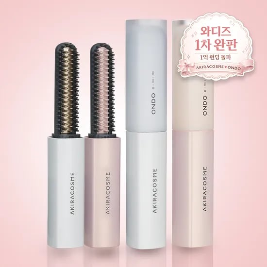 AKIRACOSME ONDO 온도 퀵터치 무선 미니고데기 휴대용 앞머리 C컬 아키라코스메