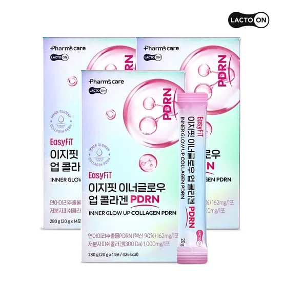 먹는 PDRN 이지핏 이너글로우 업 콜라겐 젤리스틱, 3개