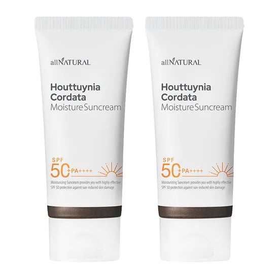 자연의벗 다자연 어성초 수분 진정 선크림 2개 SPF 50 유기자차 촉촉한 데일리 썬크림