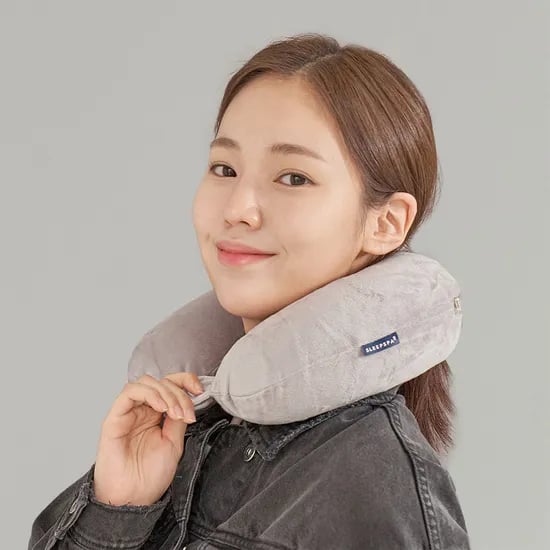 여행용 목베개 기내용 휴대용 비행기 목쿠션 라텍스 목배게