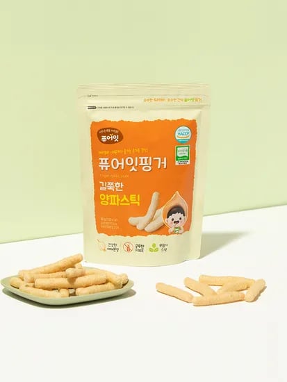 퓨어잇 핑거 유기농 아이과자 길쭉한 양파스틱 간식