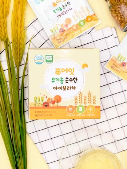 퓨어잇 유기농 순수한 아이보리차 아기 유아 옥수수 음료 베이비워터