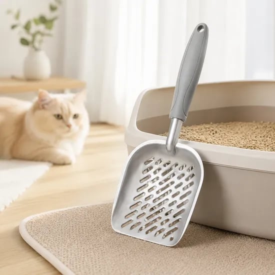 알루미늄 고양이 모래삽 배변삽 왕삽