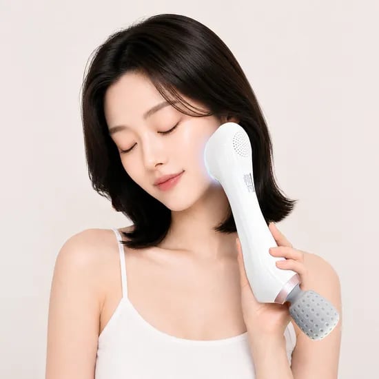 닥터웰 냉온 얼굴 마사지기 무선 온열 쿨링 진동 뷰티웰 피부 안마기 DR-50