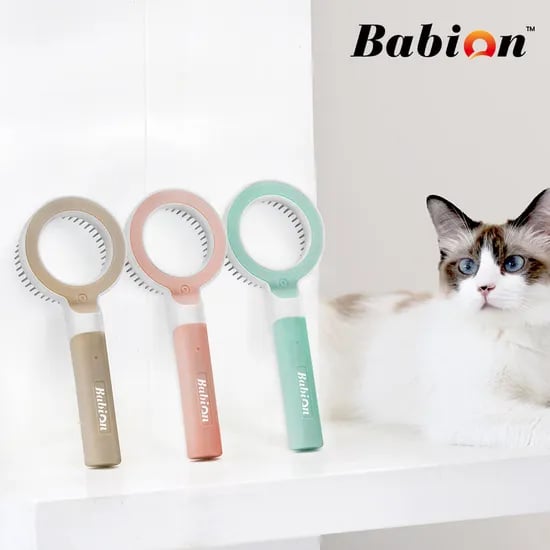 바비온 강아지 고양이 빗 핀 마사지 브러쉬 360 Pet comb