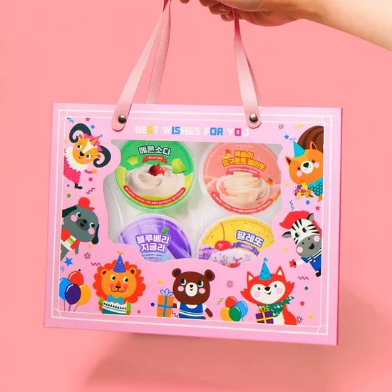 팔레트슬라임 10개+슬라임 2개+한정판 패키지 안전한 수제 슬라임 랜덤박스 선물세트 투명