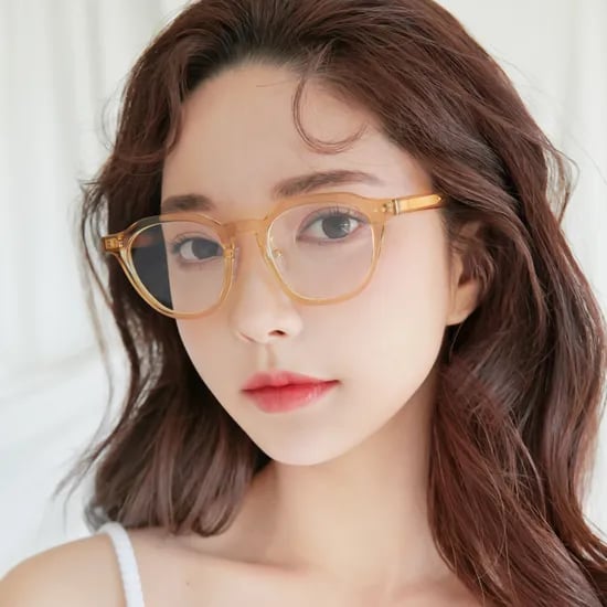 남자 여자 크라운판도 뿔테 투명 안경테