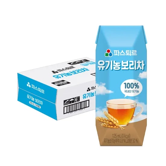 파스퇴르 유기농 음료 보리차, 125ml, 24개