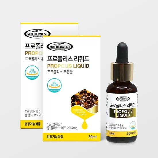 마더네스트 프로폴리스 액상 리퀴드 무알콜 구강건강 항산화 30ml, 2개