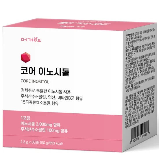 머거요 코어 이노시톨 / 콜린 미오이노시톨 엽산 비타민B 임신준비 임산부 60포, 1개