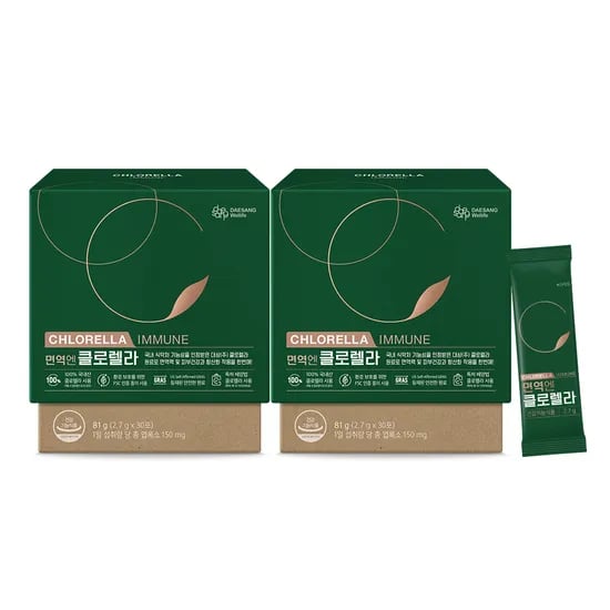 웰라이프 면역엔 클로렐라 엽록소 30포, 2개