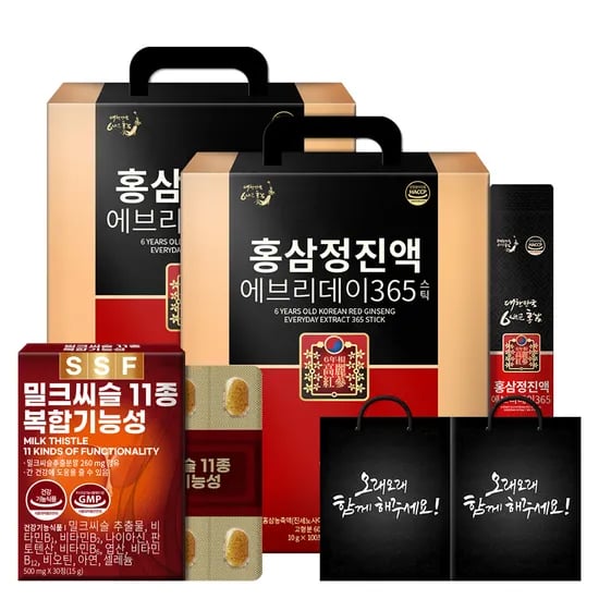 100포+100포 6년근 홍삼정 진액 에브리데이 365 홍삼 스틱 순수식품