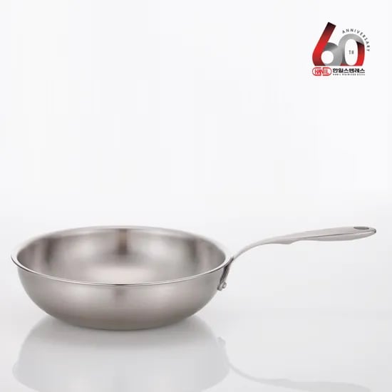 한일스텐레스 베르겐 통5중 IH 인덕션 스텐 궁중팬 웍 28cm