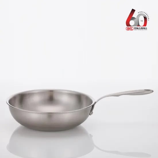 한일스텐레스 베르겐 통5중 IH 인덕션 스텐 궁중팬 웍 26cm