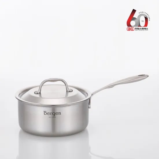 한일스텐레스 베르겐 통5중 IH 인덕션 스텐냄비 편수 18cm