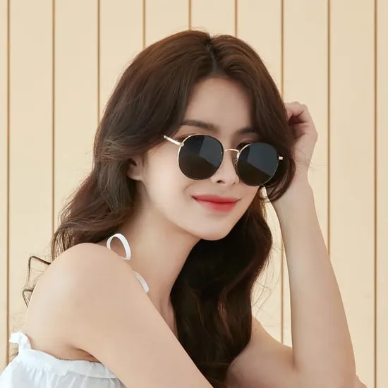 남자 여자 오버사이즈 동글이 반사광 차단 기능성 편광 미러 선글라스