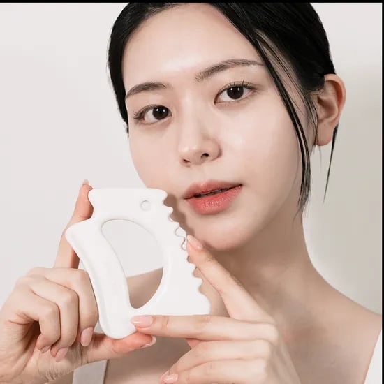 국산 도자기 바디 괄사 마사지 마사지기 림프 순환 세라믹