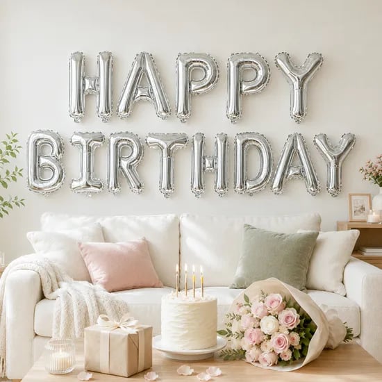 스토리빙 해피벌스데이 생일 파티 레터링 풍선 1+1