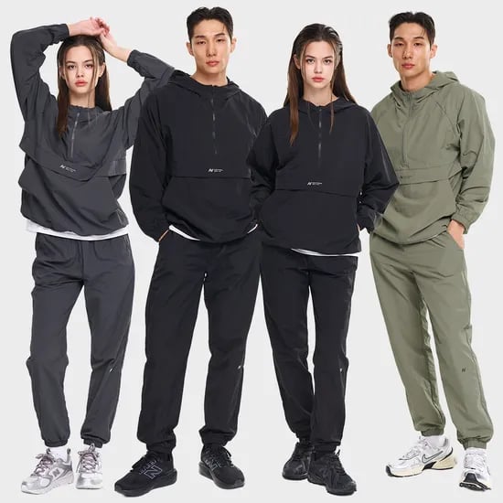 남자 여성 캠프 러닝 아노락 세트 자켓 조거 후드 러닝복 바람막이 런닝 등산복 59,900원