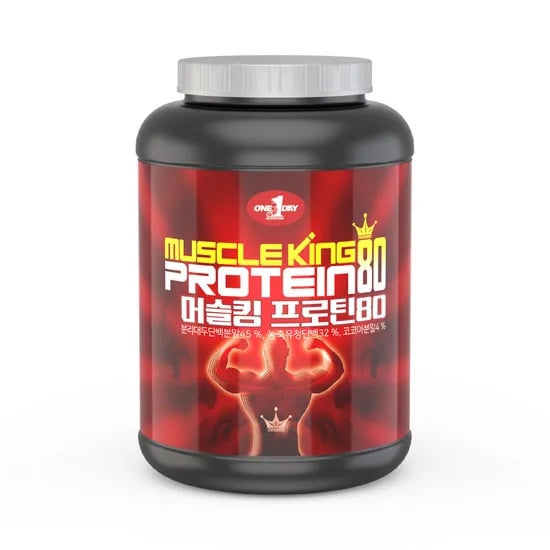 머슬킹 프로틴80 원데이뉴트리션 동물성 식물성 단백질 보충제 ISP, WPC 2kg