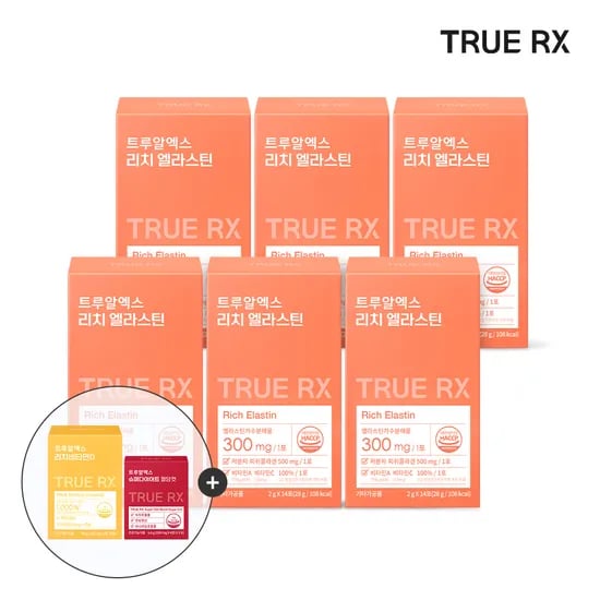 트루알엑스 먹는 리치 엘라스틴 콜라겐 클리오 14포, 6개