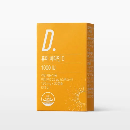 뉴트리모어 퓨어 비타민D 1000IU 임신 준비 부부 영양제 30캡슐, 1개