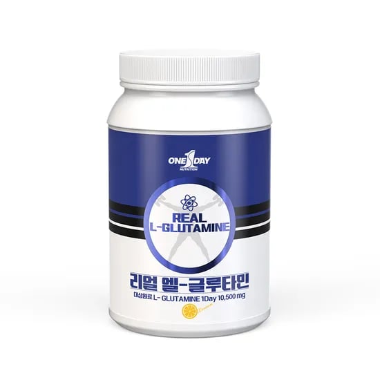 리얼 엘 L-글루타민 준필수/조건부 아미노산 보충 식품 헬스 보조제 보충제 레몬맛