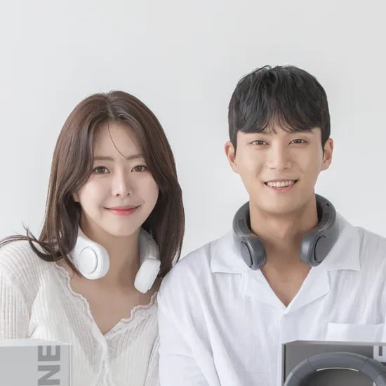 디센느 아이스 급속 냉각 넥밴드 넥 선풍기 무선 넥풍기 목풍기 다크