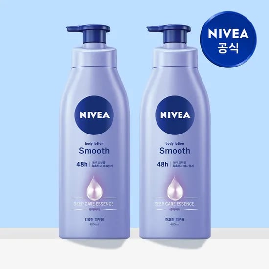 니베아 스무스 바디로션 400ml, 2개