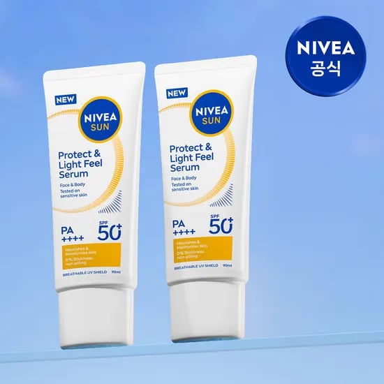 니베아 선 프로텍트 앤 라이트필 퍼펙트 선세럼 (SPF50+/PA++++) 90ml, 2개