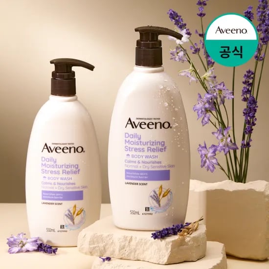 향좋은 아비노 고보습 민감피부 저자극 바디워시 스트레스릴리프(라벤더향), 532ml, 2개