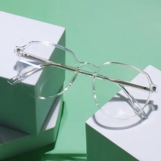 오버사이즈 블루라이트차단 안경 투명 안경테 얇은 뿔테 남자 여자 패션 시력보호 가벼운