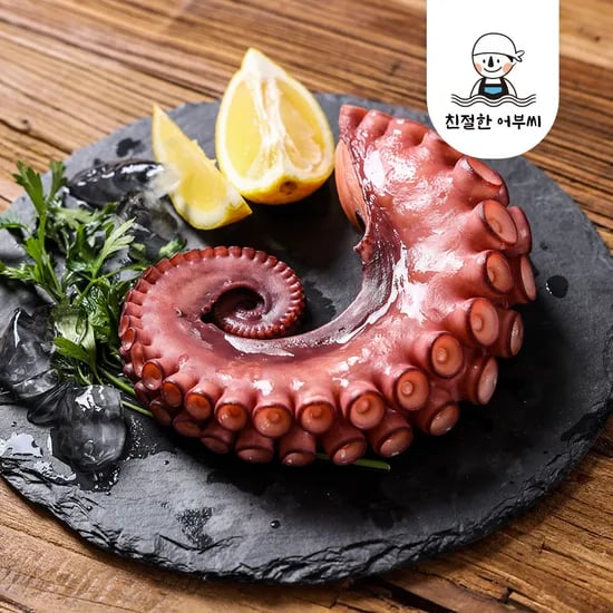 자숙 돌문어 숙회 냉동 손질 문어다리 자연산 친절한어부씨