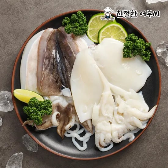 손질 갑오징어 볶음 숙회 구이 생물 냉동 오징어 수산물이력제 친절한어부씨