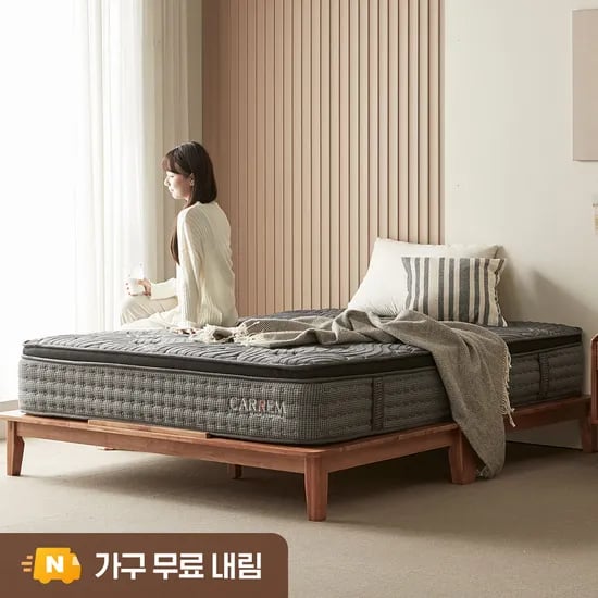 까르엠가구 프리미엄L 호텔 침대 라텍스 매트리스 29cm, K(킹), 미디엄
