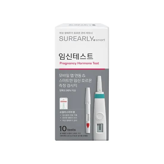 슈얼리 스마트 임신테스트기 10개입 임테기 (기기별매)