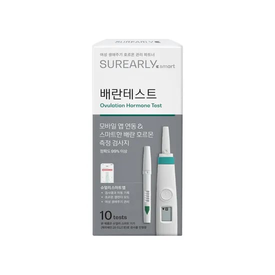 슈얼리 스마트 배란테스트기 10개입 배테기(기기 별매) 배란일