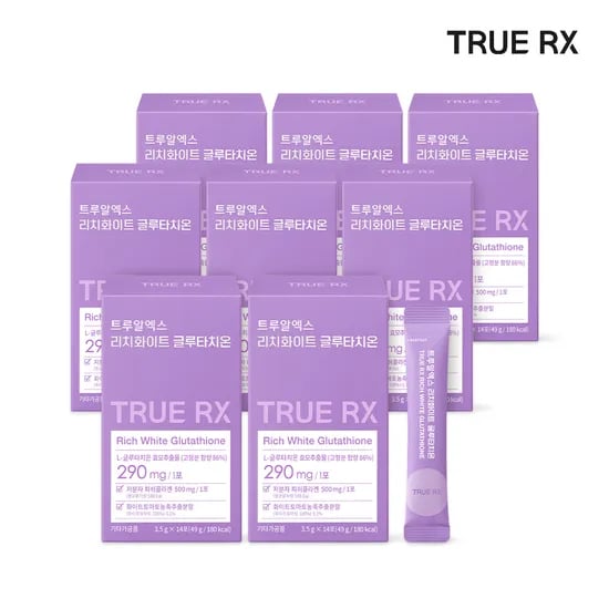 트루알엑스 고순도 고함량 리치 화이트 글루타치온 분말 클리오 14포, 8개