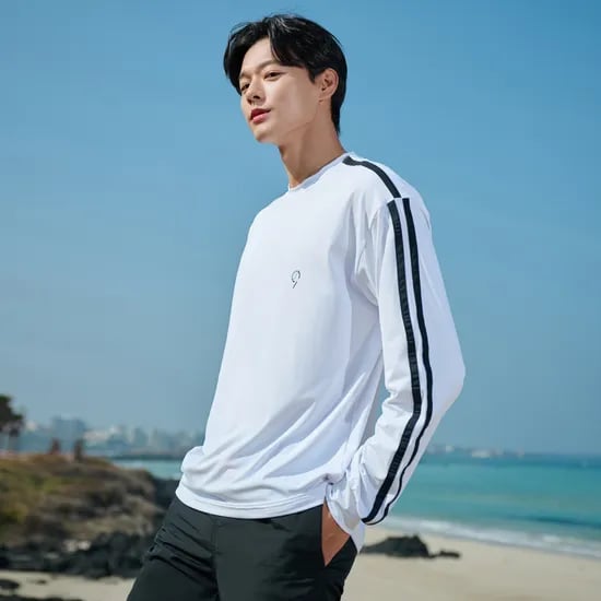 위크나인 수영복 남녀공용 상의 워터파크 물놀이 긴팔 루즈핏 래쉬가드 하이브