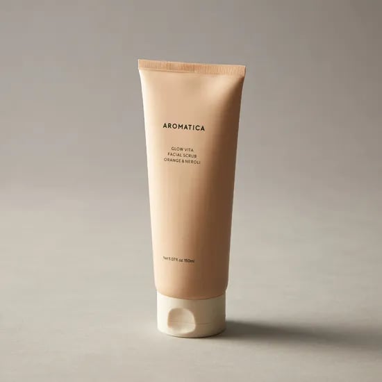 아로마티카 글로우 비타 페이셜 스크럽 오렌지 & 네롤리 150ML 얼굴 페이스 필링 각질제거제