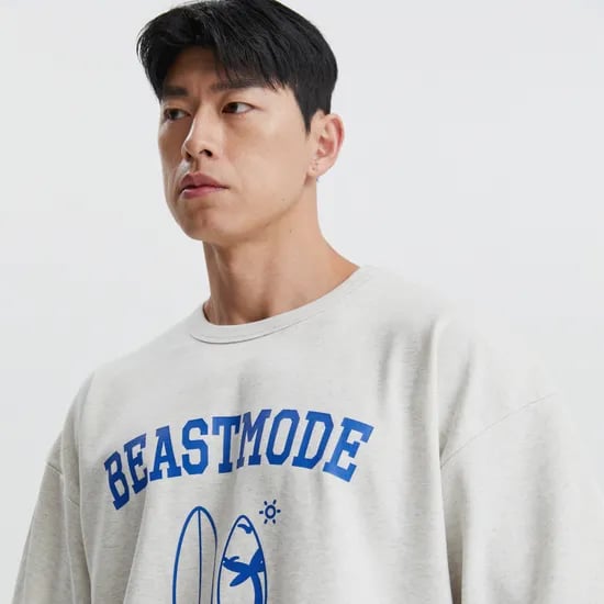 비스트모드 서핑보드 짐웨어 남자 헬스 오버핏 반팔 티셔츠 BSMD
