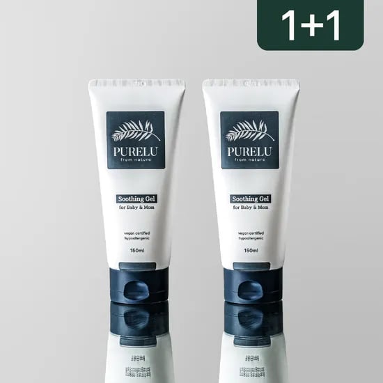 퓨어루 아기 수딩젤 로션 신생아 베이비 저자극 아토 비건 무향 150ml, 2개