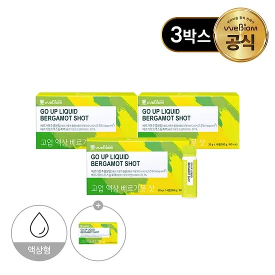 위바이옴 고업 액상 베르가못 샷 14개입, 3개
