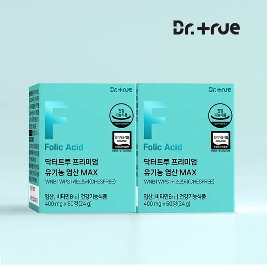 닥터트루 유기농 천연 엽산 60정, 2개
