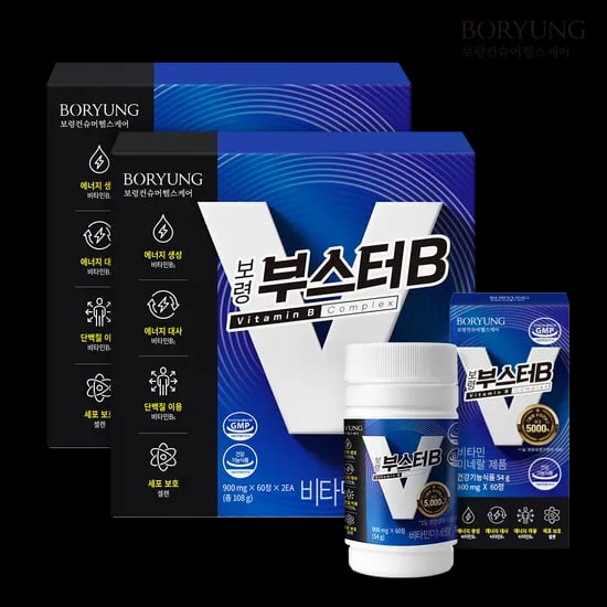 보령 부스터B 고함량 5000% 비타민B 판토텐산 대용량 120캡슐, 2개