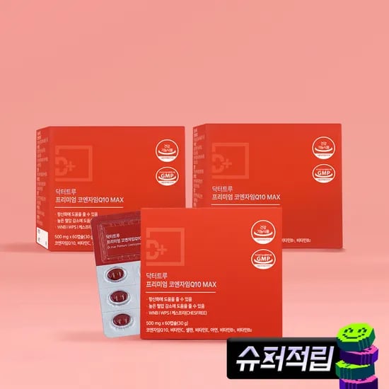 닥터트루 코엔자임 Q10 코큐텐 60캡슐, 3개