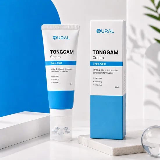 유랄 통감 MSM 크림 마사지볼 100ml 쿨 핫