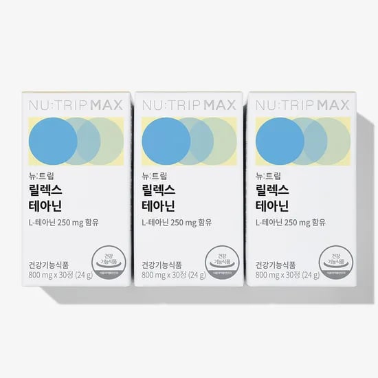 뉴트립 릴렉스 L 테아닌 800mg 30정, 3개